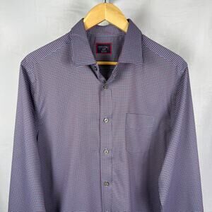 UNTUCKit Long Sleeve Button Up 100% Polyester Shirt Men's Size Large
